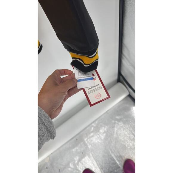 Ring of Fire MONEY MAKER WOOLEN PATCHED VARSITY JACKET black yellow size xl - Picture 6 of 6